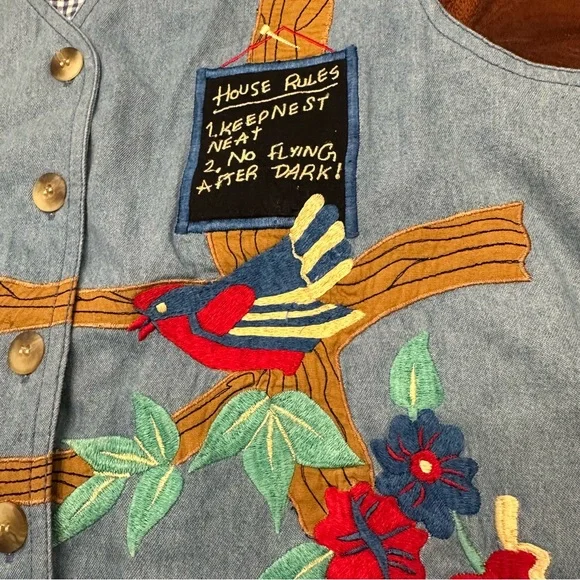 Westbound Embroidered Vest size M - Picture 6 of 8